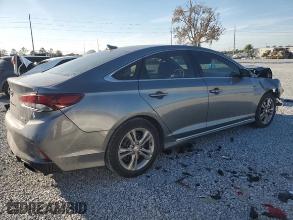 2018 Hyundai Sonata Sport Plus with VIN 5NPE34AF4JH709798, listed as a Copart auction lot 46046495 with 107,575 mi miles and Salvage Title. Bid and sale history available at DreamBid. Image 3.