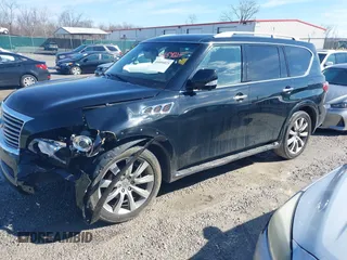 2012 Infiniti QX56 7-passenger z VIN JN8AZ2NE1C9017100, wystawiony jako IAAI lot #41654025 z przebiegiem 184 849 mil mil oraz . Historia ofert i sprzedaży dostępna na DreamBid. Obrazek 2.