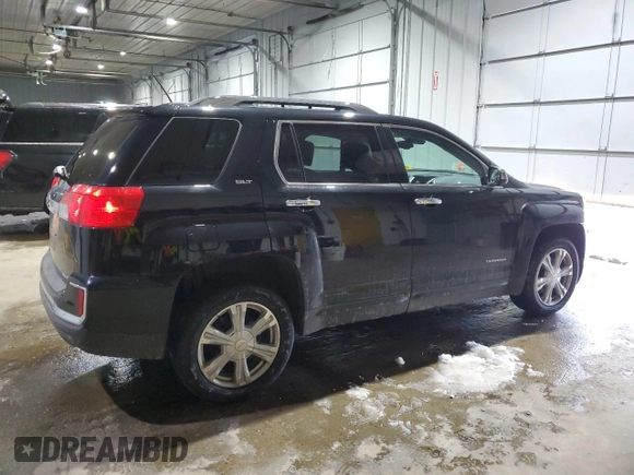 2017 GMC Terrain SLT with VIN 2GKFLUEK4H6310694, listed as a Copart auction lot 46042645 with 106,840 mi miles and Salvage Title. Bid and sale history available at DreamBid. Image 3.