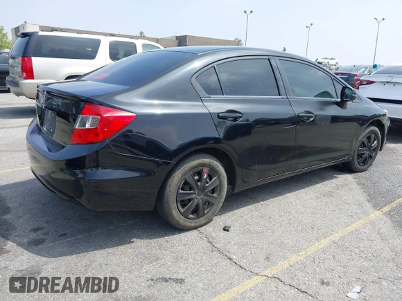 2012 Honda Civic LX with VIN 19XFB2F5XCE374193, listed as a IAAI auction lot 42158938 with 157,183 mi miles and . Bid and sale history available at DreamBid. Image 4.