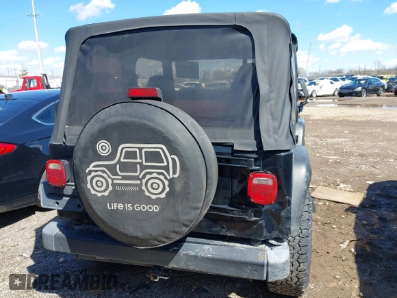 2000 Jeep Wrangler Sport with VIN 1J4FA49S8YP749547, listed as a IAAI auction lot 41861030 with 110,186 mi miles and . Bid and sale history available at DreamBid. Image 16.
