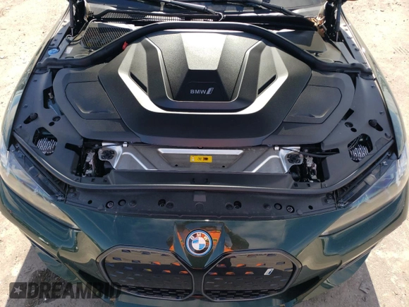 2023 BMW i4 eDrive40 with VIN WBY73AW00PFN80441, listed as a Copart auction lot 45557674 with 16,335 mi miles. Bid and sale history available at carsss.com. Image 12.