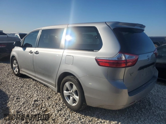2018 Toyota Sienna L with VIN 5TDZZ3DC4JS925902, listed as a Copart auction lot 85373474 with 109,250 mi miles and Salvage Title. Bid and sale history available at DreamBid. Image 2.