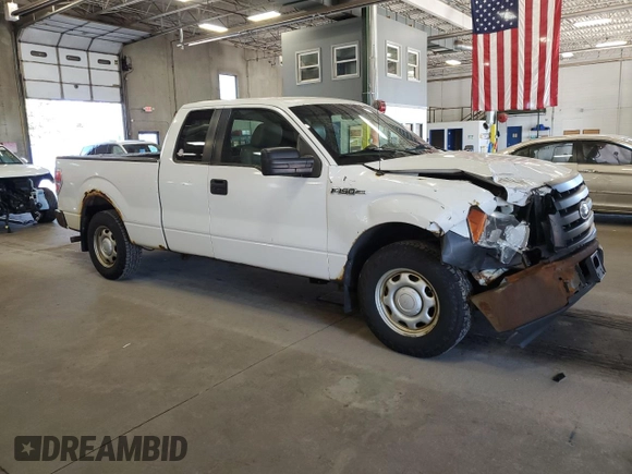 2010 Ford F-150 XL with VIN 1FTEX1CW7AKE77618, listed as a Copart auction lot 55766385 with 190,327 mi miles and Salvage title. Bid and sale history available at DreamBid. Image 4.