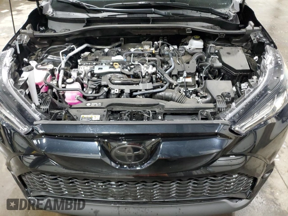 2025 Toyota Corolla Cross Hybrid S with VIN 7MUFBABG9SV065228, listed as a Copart auction lot 58408535 with 14,965 mi miles and Salvage title. Bid and sale history available at DreamBid. Image 12.