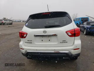 2018 Nissan Pathfinder SV z VIN 5N1DR2MM6JC655324, wystawiony jako Copart lot #88521275 z przebiegiem 125 528 mil mil oraz Szkoda całkowita • Salvage title. Historia ofert i sprzedaży dostępna na DreamBid. Obrazek 6.