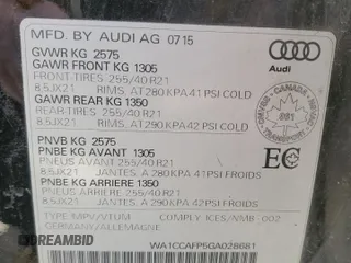 2016 Audi SQ5 Premium Plus with VIN WA1CCAFP5GA028681, listed as a Copart auction lot 41707265 with 188,835 mi miles and Salvage Title. Bid and sale history available at carsss.com. Image 13.