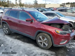 2019 Jeep Cherokee Limited with VIN 1C4PJMDX0KD365378, listed as a Copart auction lot 45733145 with 0 mi miles and Salvage Title. Bid and sale history available at carsss.com. Image 4.