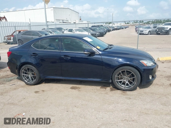 2009 Lexus IS 250 with VIN JTHBK262695090860, listed as a IAAI auction lot 42156105 with 198,796 mi miles and . Bid and sale history available at DreamBid. Image 13.