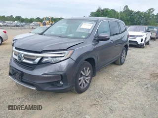 2019 Honda Pilot EX-L with VIN 5FNYF5H45KB018293, listed as a IAAI auction lot 42318481 with 76,617 mi miles and . Bid and sale history available at DreamBid. Image 17.