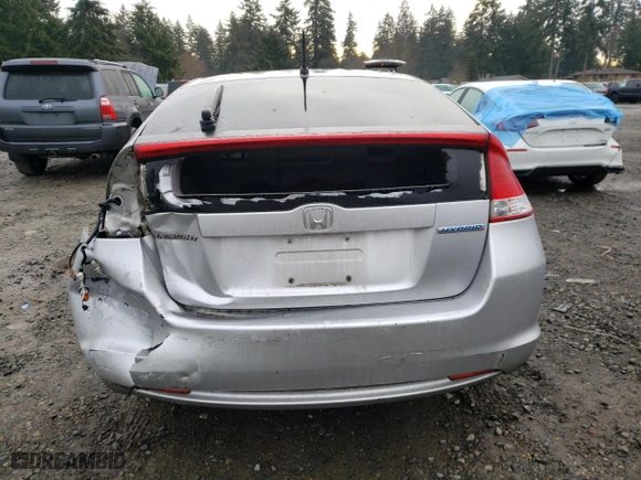 2010 Honda Insight EX with VIN JHMZE2H75AS029519, listed as a Copart auction lot 46543405 with 264,049 mi miles and Salvage Title. Bid and sale history available at carsss.com. Image 6.