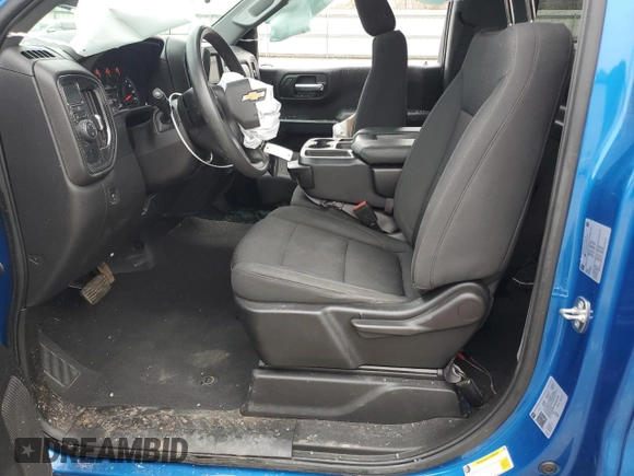 2022 Chevrolet Silverado 1500 Work Truck with VIN 3GCNAAEK3NG632724, listed as a Copart auction lot 45302405 with 38,129 mi miles and Salvage Title. Bid and sale history available at DreamBid. Image 7.