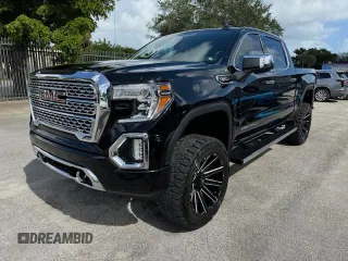 2020 GMC Sierra 1500 Denali with VIN 3GTU9FET2LG449385, listed as a Copart auction lot 87977175 with 21,777 mi miles and Non Repairable. Bid and sale history available at DreamBid. Image 1.