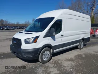 2021 Ford Transit Cargo with VIN 1FTBW3XG9MKA38848, listed as a IAAI auction lot 41838288 with 48,729 mi miles. Bid and sale history available at carsss.com. Image 2.
