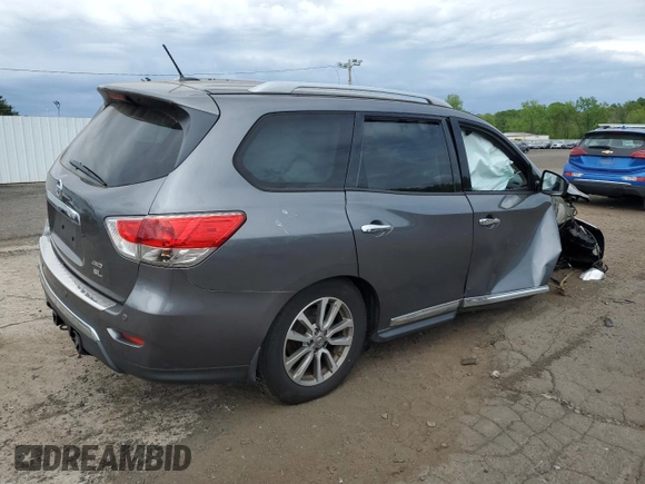 2015 Nissan Pathfinder SL с VIN 5N1AR2MM3FC601943, выставлен на аукционе Copart как лот 56556445 с пробегом Не указан миль и Списание • Salvage title. История ставок и продаж доступна на DreamBid. Изображение 3.