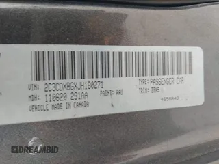 2018 Dodge Charger SXT with VIN 2C3CDXBGXJH180271, listed as a IAAI auction lot 42071701 with 129,325 mi miles and . Bid and sale history available at DreamBid. Image 9.