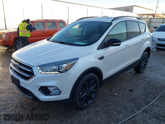2017 Ford Escape Titanium with VIN 1FMCU9J93HUE96611, listed as a IAAI auction lot 41546906 with 90,586 mi miles. Bid and sale history available at carsss.com. Image 17.