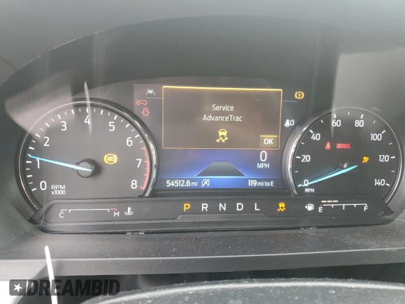 2021 Ford Explorer XLT with VIN 1FMSK7DH3MGB39284, listed as a Copart auction lot 51348135 with 54,512 mi miles and Salvage Title. Bid and sale history available at carsss.com. Image 9.