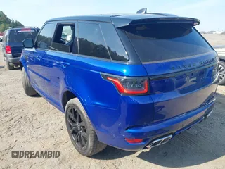 2021 Land Rover Range Rover Sport SVR with VIN SALWZ2RE4MA781110, listed as a IAAI auction lot 42143199 with 26,473 mi miles and . Bid and sale history available at DreamBid. Image 3.