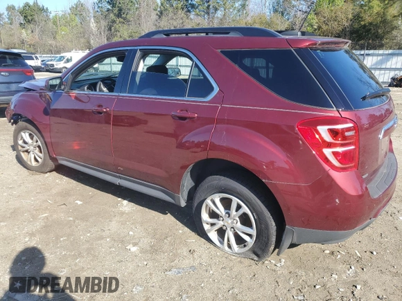 2016 Chevrolet Equinox LT with VIN 2GNFLFEK4G6256634, listed as a Copart auction lot 50635535 with 80,134 mi miles and Salvage Title. Bid and sale history available at DreamBid. Image 2.