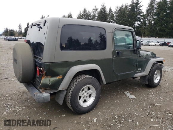 2006 Jeep Wrangler Unlimited LWB with VIN 1J4FA44S56P753768, listed as a Copart auction lot 46497805 with 144,742 mi miles and Salvage Title. Bid and sale history available at carsss.com. Image 3.
