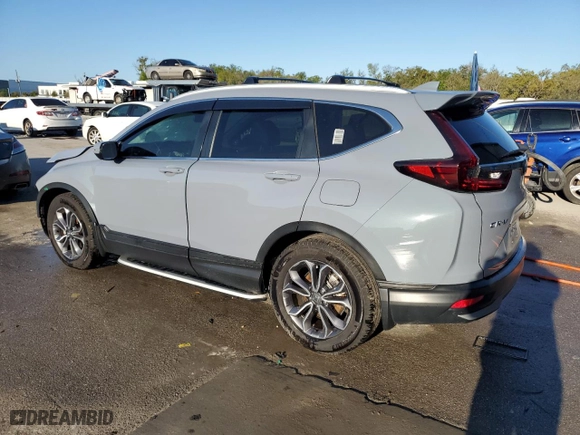 2022 Honda CR-V EX-L with VIN 5J6RW1H89NA009216, listed as a Copart auction lot 48560695 with 60,551 mi miles and Salvage Title. Bid and sale history available at carsss.com. Image 2.