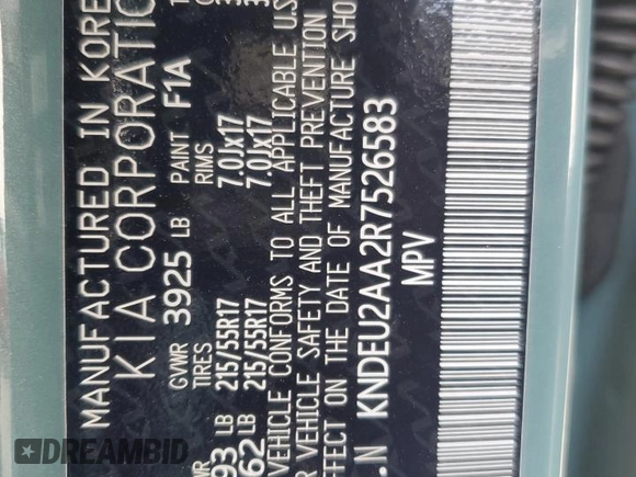 2024 Kia Seltos S z VIN KNDEU2AA2R7526583, wystawiony jako Copart lot #53225785 z przebiegiem 10 804 mil mil oraz Szkoda całkowita • Salvage title. Historia ofert i sprzedaży dostępna na DreamBid. Obrazek 13.