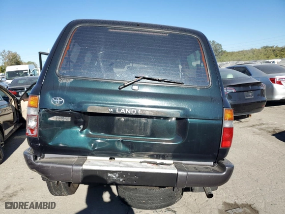 1996 Toyota Land Cruiser with VIN JT3HJ85J8T0140189, listed as a Copart auction lot 76720784 with 167,649 mi miles and Salvage Title. Bid and sale history available at carsss.com. Image 6.