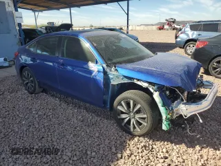 2024 Honda Civic Sedan EX with VIN 2HGFE1F77RH313983, listed as a Copart auction lot 45407325 with 0 mi miles and Salvage Title. Bid and sale history available at carsss.com. Image 4.