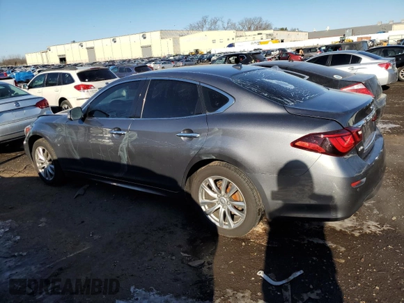 2018 Infiniti Q70 Luxe with VIN JN1BY1AR4JM220498, listed as a Copart auction lot 42338465 with 125,727 mi miles and Salvage title. Bid and sale history available at DreamBid. Image 2.
