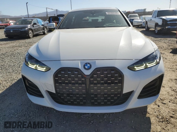 2022 BMW 4 Series 430i with VIN WBA63AV00NFM76170, listed as a Copart auction lot 49300505 with 37,469 mi miles and Salvage title. Bid and sale history available at DreamBid. Image 5.
