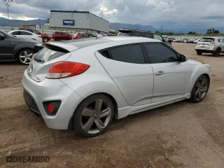 2014 Hyundai Veloster Turbo with VIN KMHTC6AE4EU183559, listed as a Copart auction lot 70338514 with 132,830 mi miles and Salvage Title. Bid and sale history available at carsss.com. Image 3.