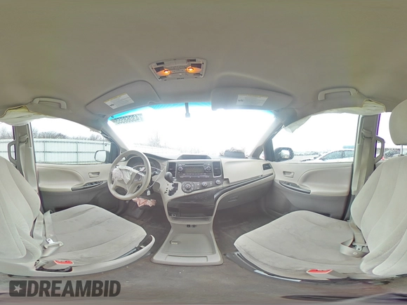 2013 Toyota Sienna L with VIN 5TDZK3DC0DS395209, listed as a Copart auction lot 43068555 with 88,628 mi miles and Clean Title. Bid and sale history available at carsss.com. Image 14.