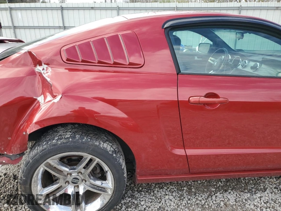 2009 Ford Mustang GT with VIN 1ZVHT82H595119834, listed as a Copart auction lot 52068725 with 96,697 mi miles and Salvage title. Bid and sale history available at DreamBid. Image 10.