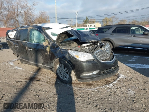 2014 Buick Enclave Convenience with VIN 5GAKRAKD3EJ377185, listed as a IAAI auction lot 40986432 with 153,187 mi miles. Bid and sale history available at carsss.com. Image 1.