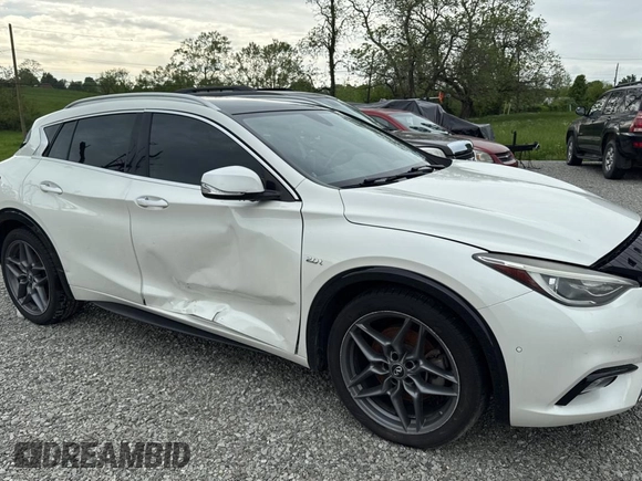 2018 Infiniti QX30 with VIN SJKCH5CP9JA044700, listed as a Copart auction lot 55697985 with Not provided miles and Clean title. Bid and sale history available at DreamBid. Image 1.