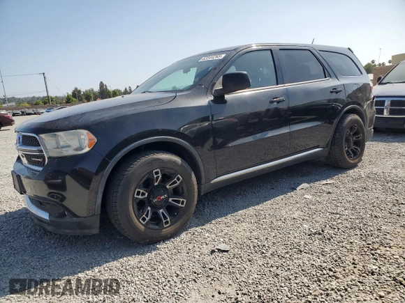 2013 Dodge Durango SXT with VIN 1C4RDHAG4DC687624, listed as a Copart auction lot 62344265 with 157,214 mi miles and Salvage title. Bid and sale history available at DreamBid. Image 1.