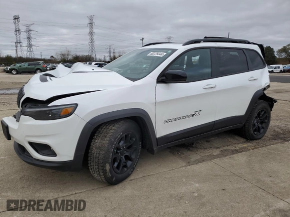 2022 Jeep Cherokee X with VIN 1C4PJMCX5ND528984, listed as a Copart auction lot 80225644 with 50,588 mi miles and Salvage Title. Bid and sale history available at carsss.com. Image 1.