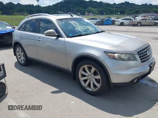 2005 Infiniti FX with VIN JNRAS08W65X204582, listed as a IAAI auction lot 42636141 with 79,341 mi miles and . Bid and sale history available at DreamBid. Image 1.