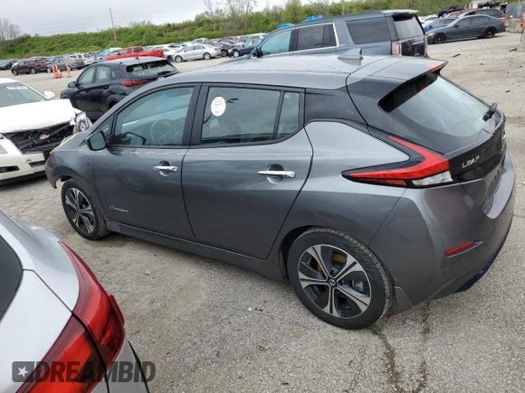 2018 Nissan LEAF SL with VIN 1N4AZ1CP6JC306313, listed as a Copart auction lot 48674234 with 37,808 mi miles and Salvage Title. Bid and sale history available at DreamBid. Image 2.