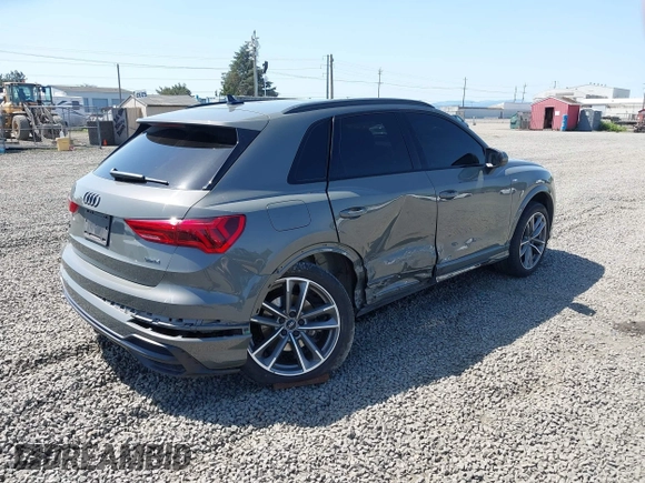 2022 Audi Q3 S line Premium Plus with VIN WA1EECF32N1040652, listed as a IAAI auction lot 42140861 with 43,452 mi miles and . Bid and sale history available at DreamBid. Image 4.