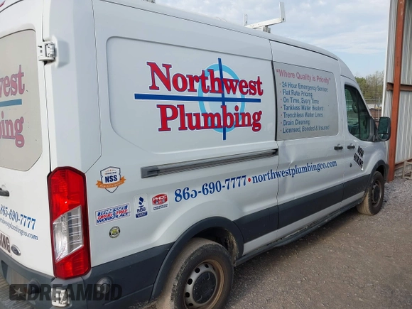 2015 Ford Transit Cargo with VIN 1FTNE2CM7FKA78466, listed as a IAAI auction lot 42074455 with 214,797 mi miles and . Bid and sale history available at carsss.com. Image 6.