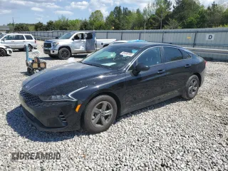 2021 Kia K5 LX with VIN 5XXG24J22MG029827, listed as a Copart auction lot 52499705 with 27,972 mi miles and Salvage Title. Bid and sale history available at carsss.com. Image 1.