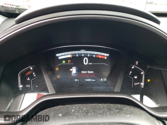 2017 Honda CR-V Touring with VIN 2HKRW2H90HH657450, listed as a Copart auction lot 52821895 with 154,801 mi miles and Salvage Title. Bid and sale history available at carsss.com. Image 9.