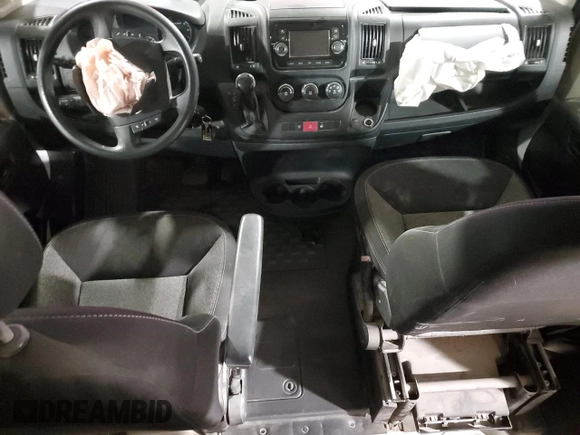2020 Ram ProMaster Cargo with VIN 3C6TRVAG0LE134912, listed as a Copart auction lot 87543015 with Not Provided miles and Salvage Title. Bid and sale history available at DreamBid. Image 8.