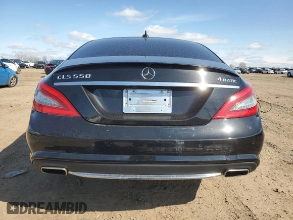 2012 Mercedes-Benz CLS 550 with VIN WDDLJ9BB0CA052925, listed as a Copart auction lot 51093785 with 118,854 mi miles and Salvage Title. Bid and sale history available at DreamBid. Image 6.