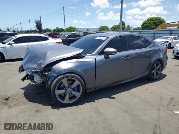 2016 Lexus IS 350 with VIN JTHBE1D20G5026301, listed as a Copart auction lot 57554915 with 76,974 mi miles and Salvage title. Bid and sale history available at DreamBid. Image 1.