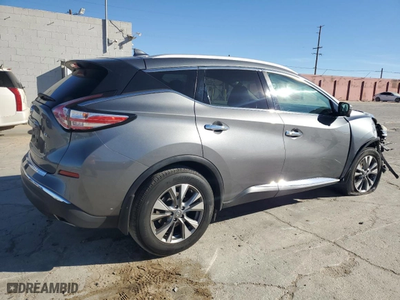 2017 Nissan Murano SV with VIN 5N1AZ2MG0HN135101, listed as a Copart auction lot 85617384 with 91,167 mi miles and Salvage Title. Bid and sale history available at carsss.com. Image 3.