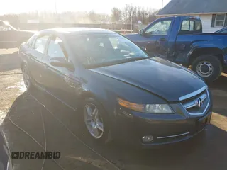 2007 Acura TL with VIN 19UUA66287A003714, listed as a IAAI auction lot 41490326 with 1 mi miles. Bid and sale history available at carsss.com. Image 1.