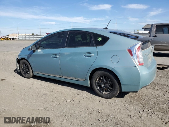 2012 Toyota Prius One with VIN JTDKN3DU9C5407301, listed as a Copart auction lot 54890755 with 137,539 mi miles and Salvage Title. Bid and sale history available at DreamBid. Image 2.